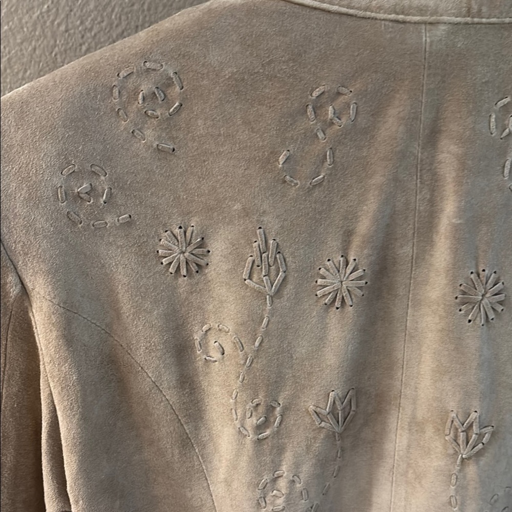 Cream Embroidered Jacket - Picture 6 of 8